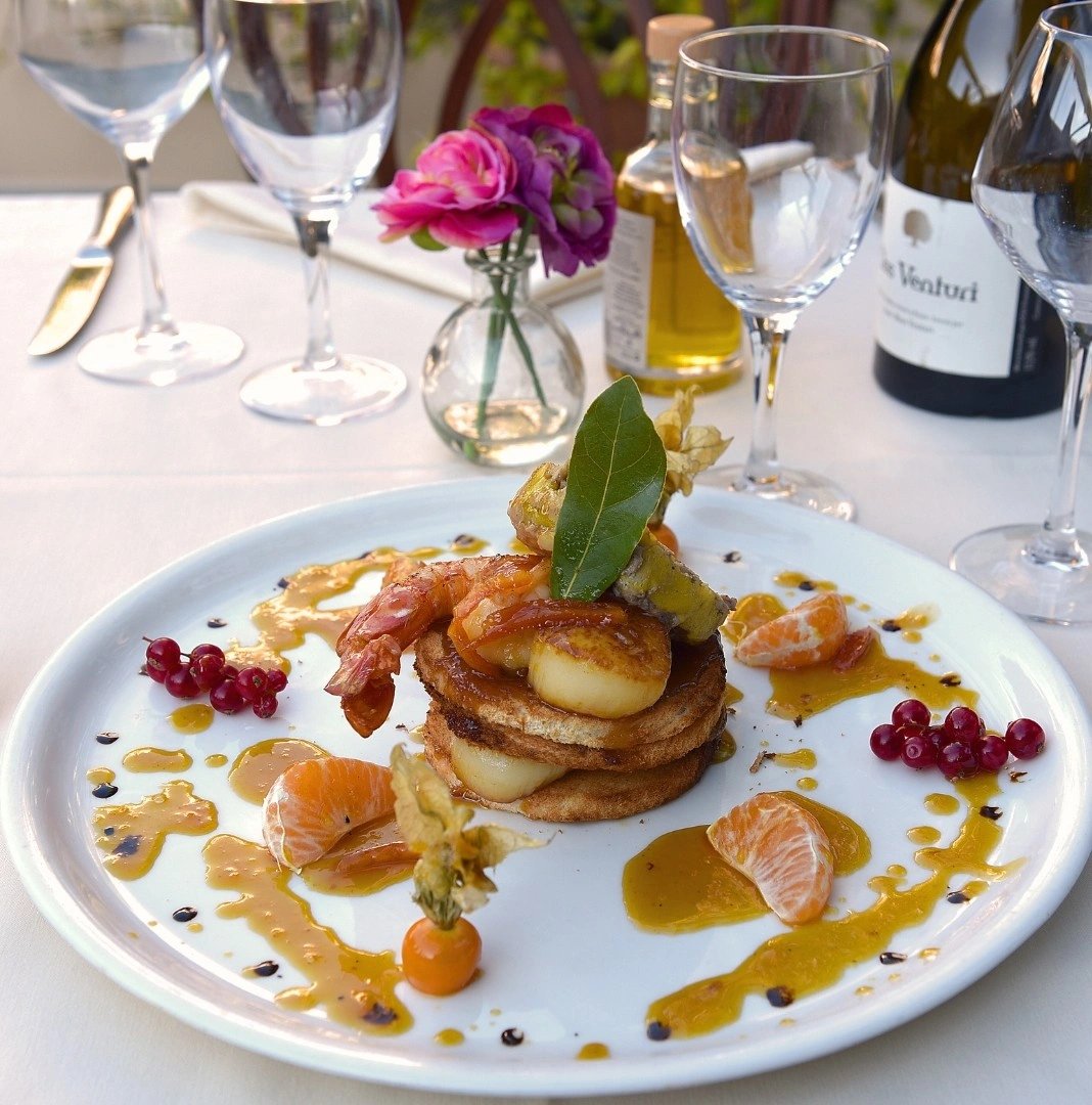 Plat du restaurant de l’hôtel 3 étoiles à Lucciana
