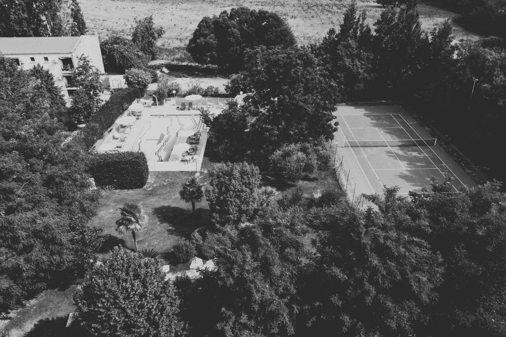 Vue aérienne de l’hôtel 3 étoiles à Lucciana