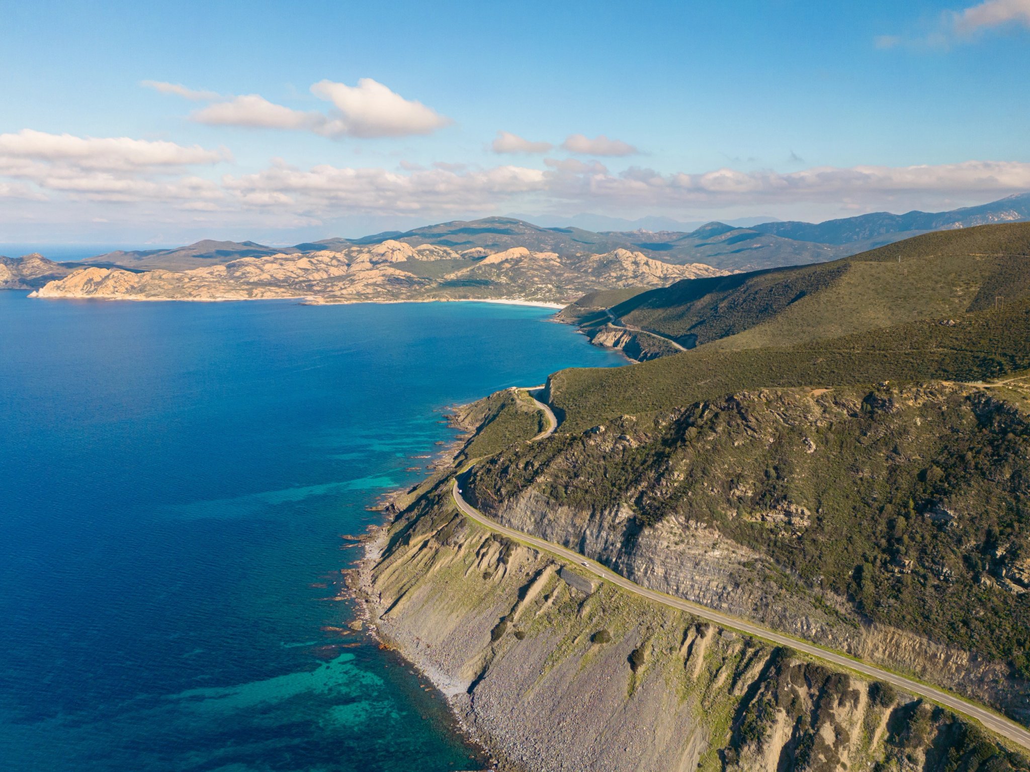 Paysage côtier du nord de la Corse