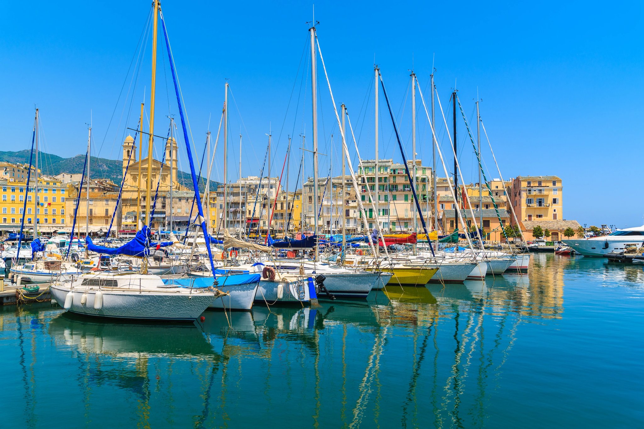 Port de Bastia en Corse